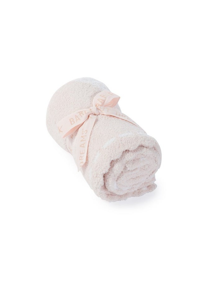 Barefoot dreams - Cozychic Scalloped Receiving Blanket Pink & Tutu30 X 32 - Image 1
