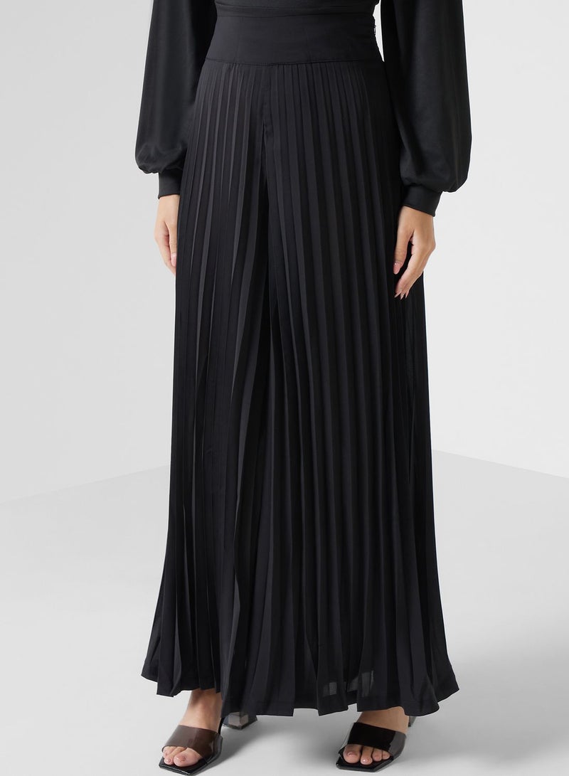 ELLA Pleated Wide Leg Pants - Image 2