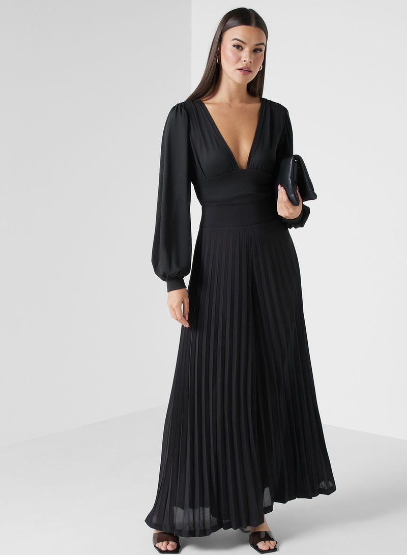 ELLA Pleated Wide Leg Pants - Image 1