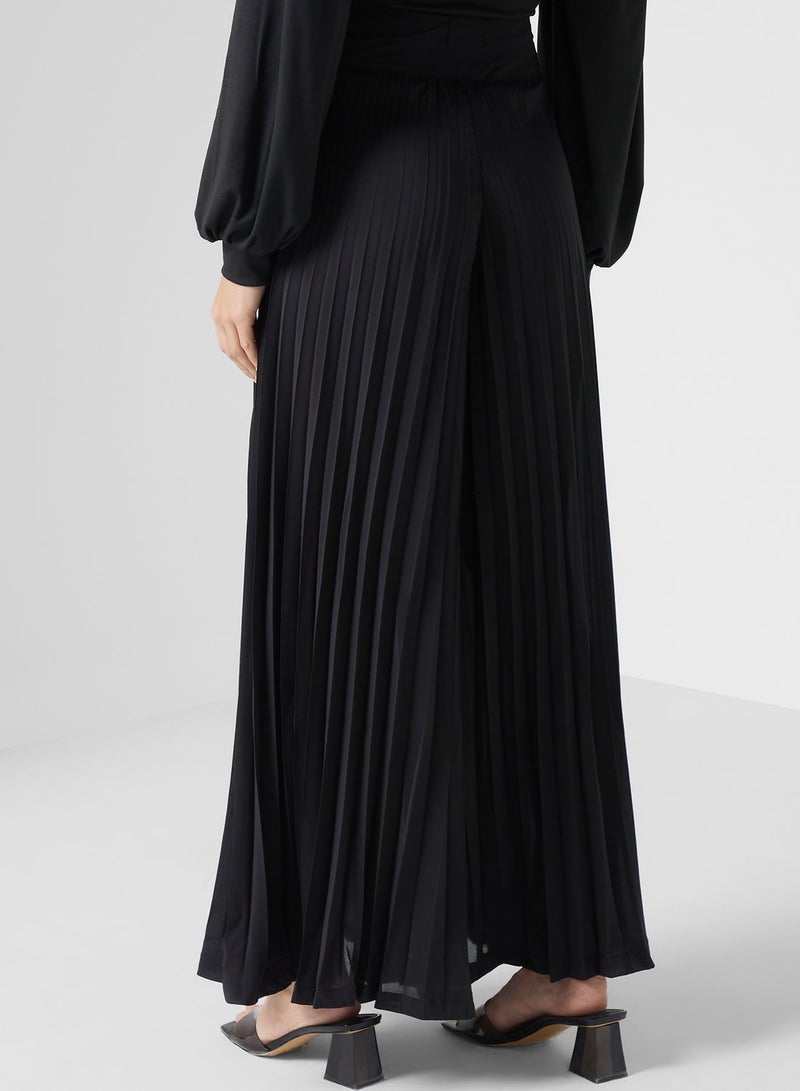 ELLA Pleated Wide Leg Pants - Image 3