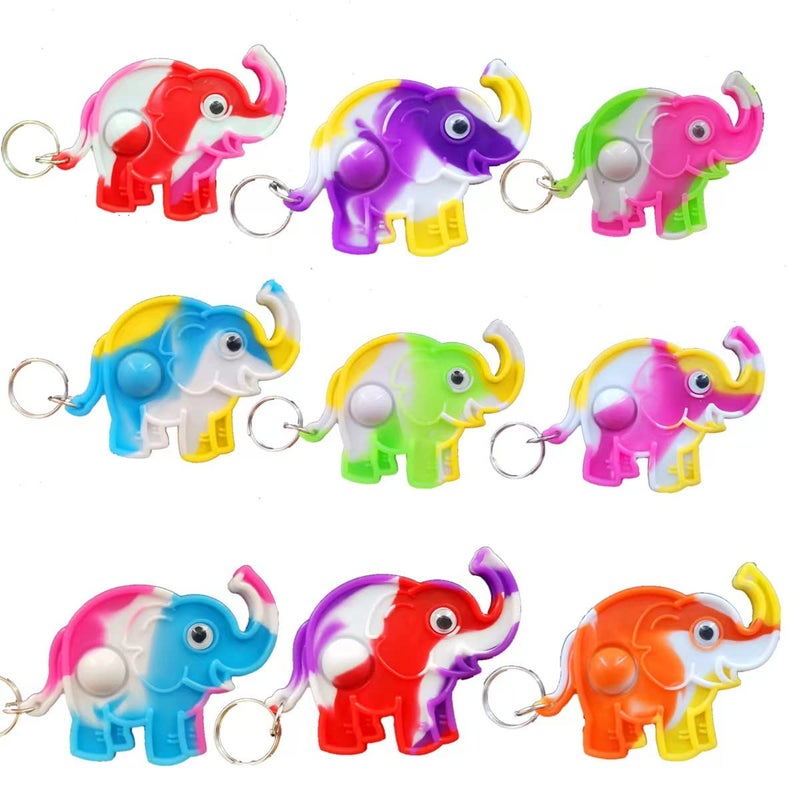 PSDFH 24 Packs Funny Present Unique Mini Elephant Assorted fidgets Bubble Toys for Kids Children Classroom Students Gifts from TeacherBirthday Party Favors - Image 3