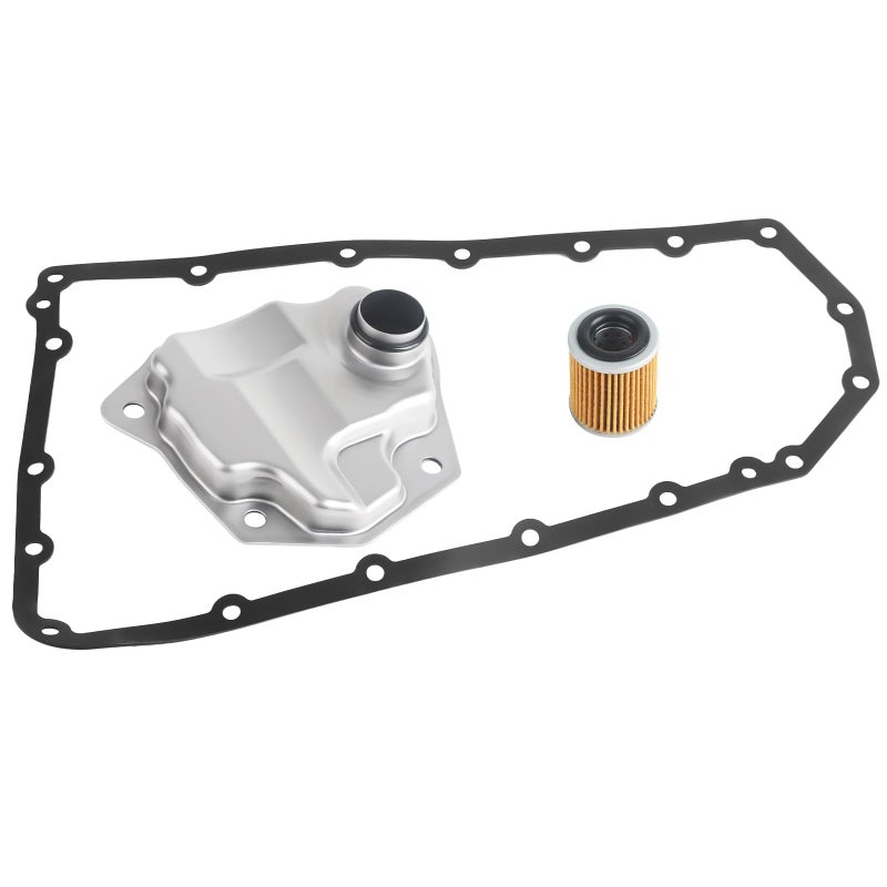 Transmission Filter Oil Pan Gasket Kit Fits for Nissan Altima Rogue Sentra NV200 Dodge Caliber Jeep Mitsubishi Replaces 317281XF02 317281XF03 5191890AA Transmission Valve Pan Gasket Oil Strainer