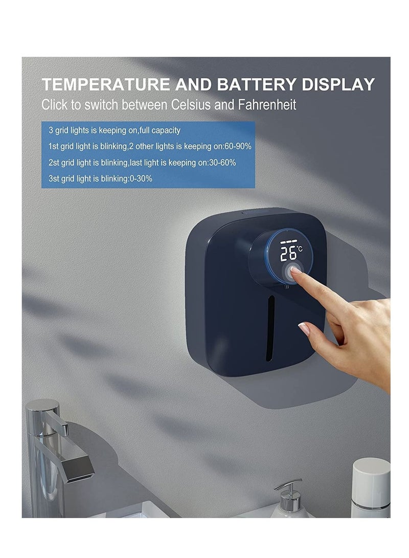 MT Automatic Foam Soap Dispenser 320 ml Non-Touch Hand Disinfectant Dispenser with Motion Sensor for Kitchen, Bathroom, Hotel Blue - Image 3