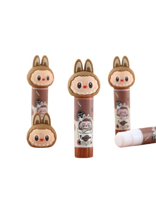 لابوبو عصا غراء لطيف بشخصية لابوبو  للمدرسية واعمال الفنية عبوتين - Image 1