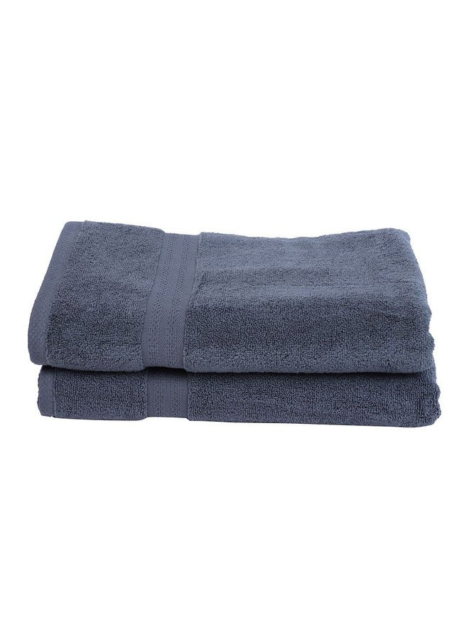 BIANCA Ultra Soft Zero Twist 100% Cotton Towel (Aerocore Tech) -2pc Bath Towel (Paradiso) - Super Absorbent, Fluffy, AeroCore Organic Technology - for Men, Women, Gym, Kitchen Solid-Grey - Image 2
