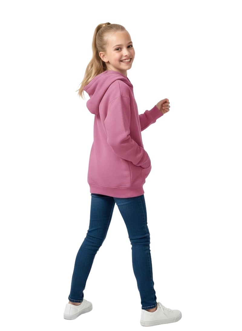 ويني بي هودي قطن للأطفال صبيان وبنات | سترة شتوية للشباب مع جيب، سترة ربيعية دافئة | مقاسات من الرضع إلى المراهقين من 2-16 سنة - Image 4