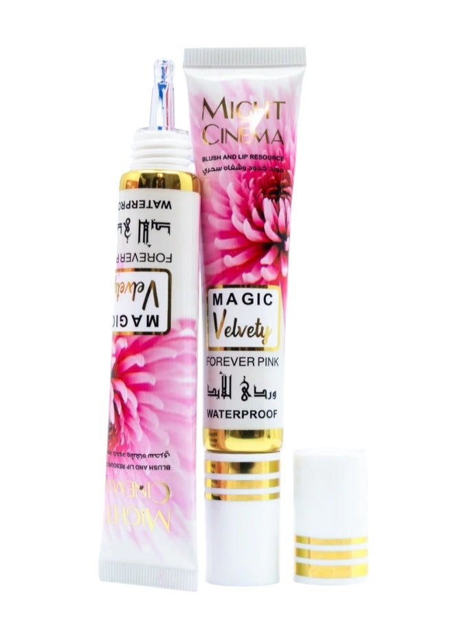Might Cinema Magic Velvety Blush&Lip Resource Waterproof-Forever Pink - Image 1