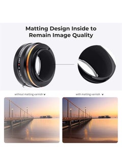 K&F Concept IV PRO C/Y-NEX Lens Mount Adapter Manual Focus Compatible with Contax/Yashica SLR Lens to Sony-E NEX Mount Camera Body with Matting Varnish Design  - Image 5