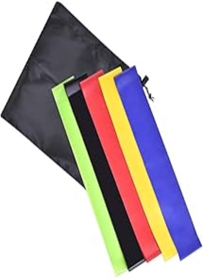 LATEX Latex 5PCS Latex Fitness Resistance Loop Band for Physical Therapy Yoga 