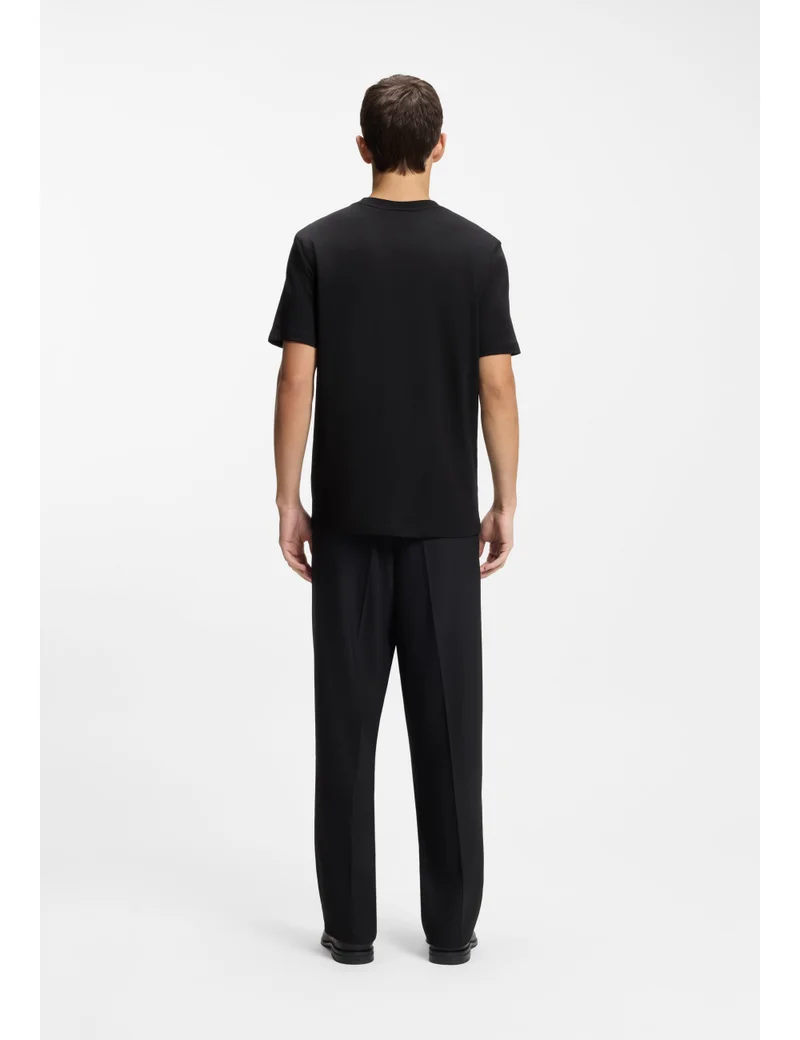 HUGO Cotton-jersey T-shirt with dog artwork