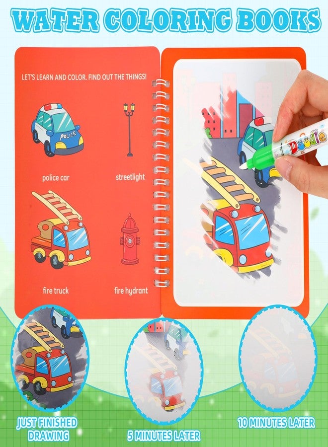 Gaillty 32 Pack Water Coloring Books Set for Kids Toddlers Reusable Water Painting Book for Paper Painting Early Childhood Educational Gift Easter Basket Filler Gift - Image 4
