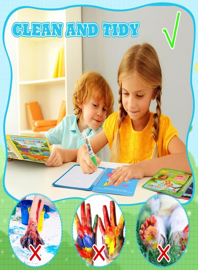 Gaillty 32 Pack Water Coloring Books Set for Kids Toddlers Reusable Water Painting Book for Paper Painting Early Childhood Educational Gift Easter Basket Filler Gift - Image 5