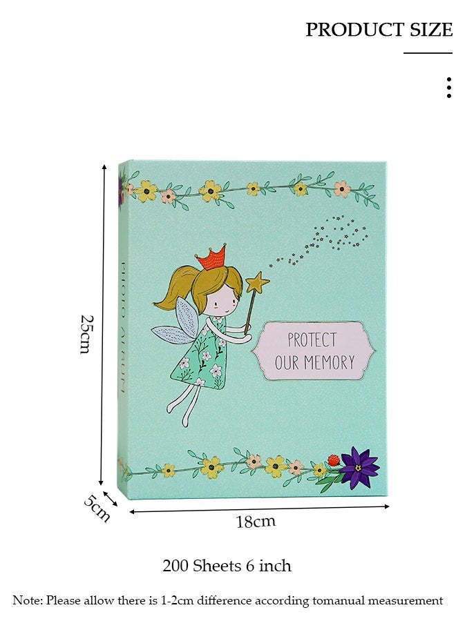 DUNISO ألبوم صور بختم 200 جيب لصور مقاس 6 بوصات، ألبوم صور محمول لحفلات الزفاف العائلية والأولاد والبنات - Image 2