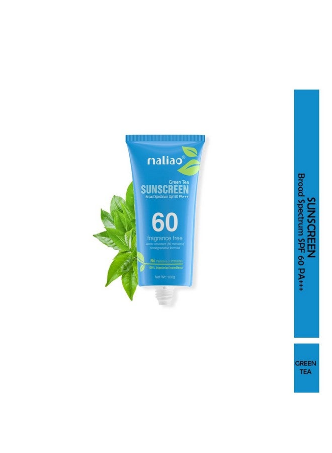ماليو الشاي الأخضر، مقاوم للماء، خالٍ من البارابين والفثالات، واقي من الشمس واسع الطيف بعامل حماية من الشمس 60Pa+++، 100 جرام - Image 2