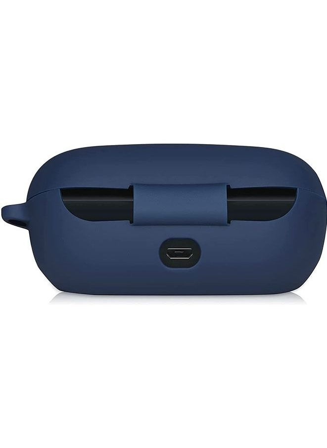 Generic - Silicone Case Compatible with Sony WF-XB700 with Keychain (Blue) - Image 1