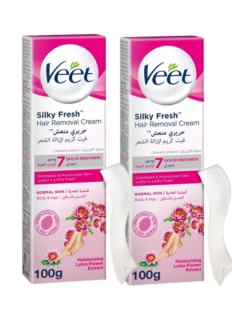 Veet Hair removal cream for normal skin 2 x 100 grams  - Image 1