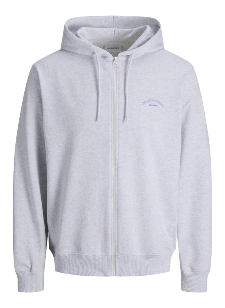 JACK & JONES Logo zip Through Sweat Hood