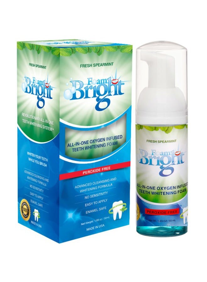 Bleachbright Retainer Foam Cleaner & Teeth Whitening Formula. The Ultimate Cleaning Toothpaste for Aligner Retainers. Great for All Kinds of Clear Retainers, Braces & Aligner s. Safe for Dentures. 50 ML (1 Pack) - Image 1