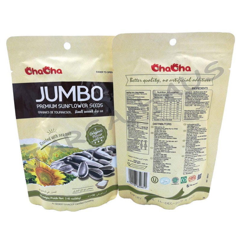 ChaCha Jumbo Premium Sunflower Seed 98g Bundle of 4packs - Image 1