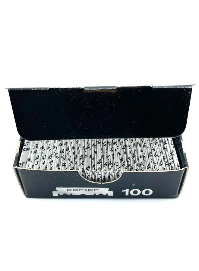 Parker Safety Razor Parker Premium Platinum 1/2 Blades, 200 Count **, For Professional Barber Razors, Shavette Razors and Disposable Blade Straight Razors that accept Half of a Double Edge Razor Blade - Image 4