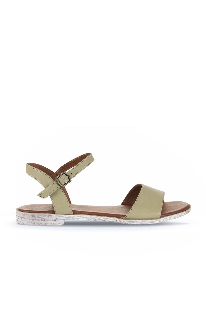 Bueno Contrast Strap Flat Sandals - Image 1