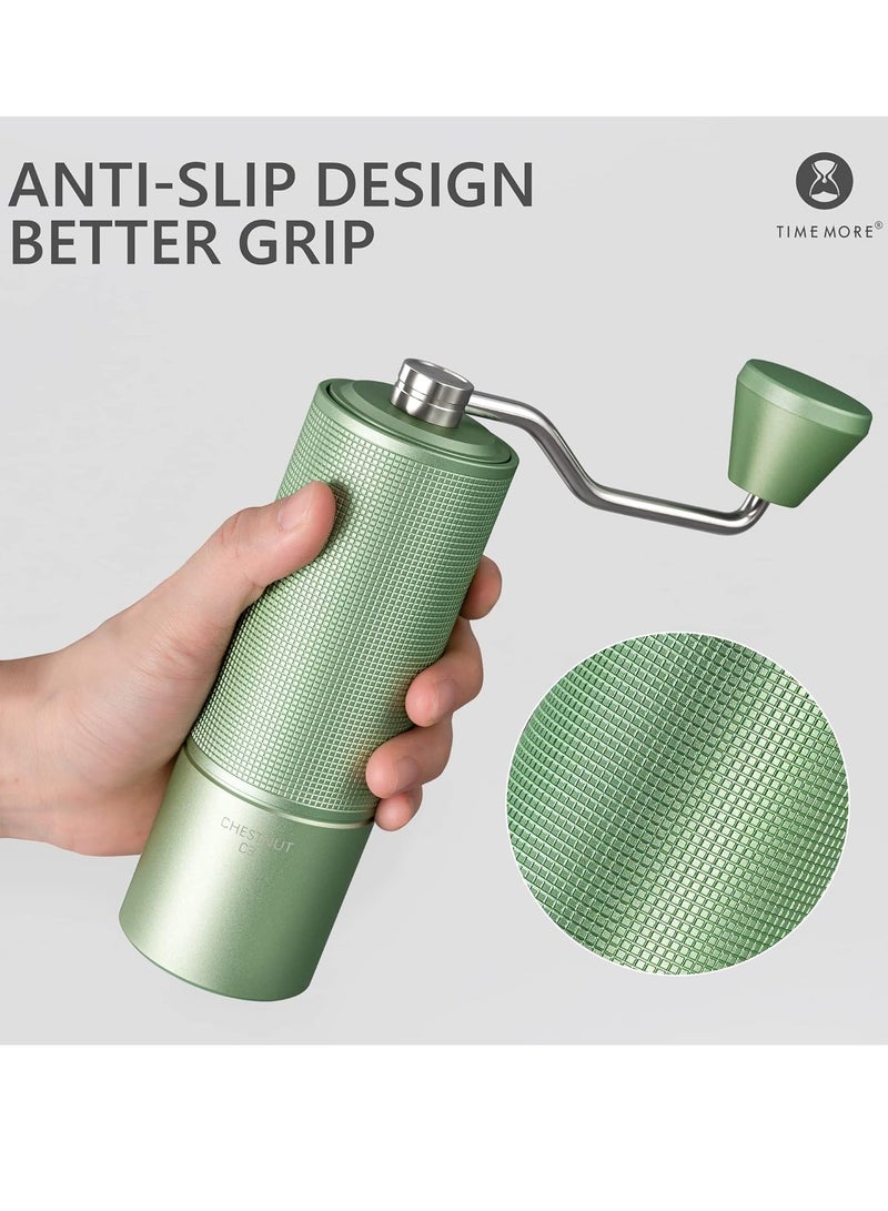 TIMEMORE Chestnut C3S Manual Coffee Grinder Solid Large Grain Condiment Grinder Settings Adjustable Multiple Grinding Modes Stainless Steel Non Slip Detachable Portable Suitable for Home Travel or Camping - Image 5