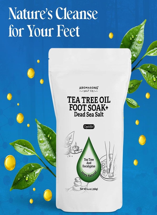 Aromasong Tea Tree Foot Soak with Magnesium Flakes and Dead Sea Foot Soaking Salts - Pedicure Tea Tree oil foot Soak for Dry Cracked Feet-Athlete's Callus Remover- Eliminates Odor- Packaging may vary - Image 5
