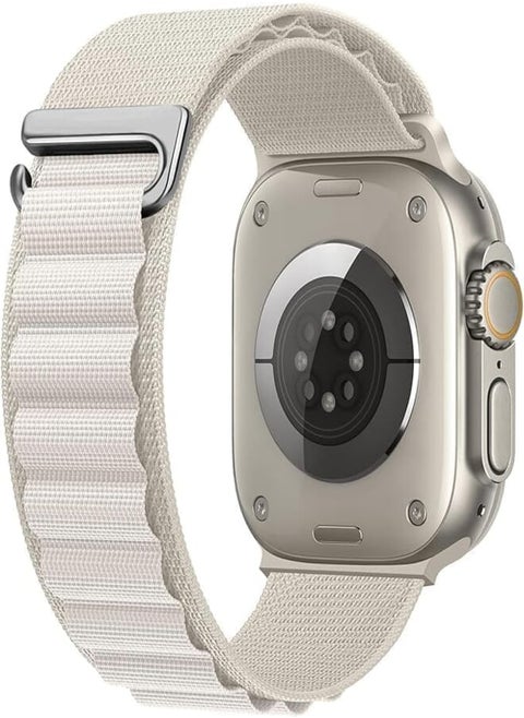 Next Store Alpine Loop Nylon Band Compatible with IWatch Ultra 2/Ultra Series 9/8/7/6/5/4/3/2/1 SE Size 49mm 45mm 44mm 42mm, Adjustable with Metal C-Hook Strap