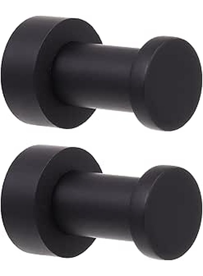 Multifunctional Round Wall Hooks 2 Pack Brass for Towel Coat Hat - Image 1