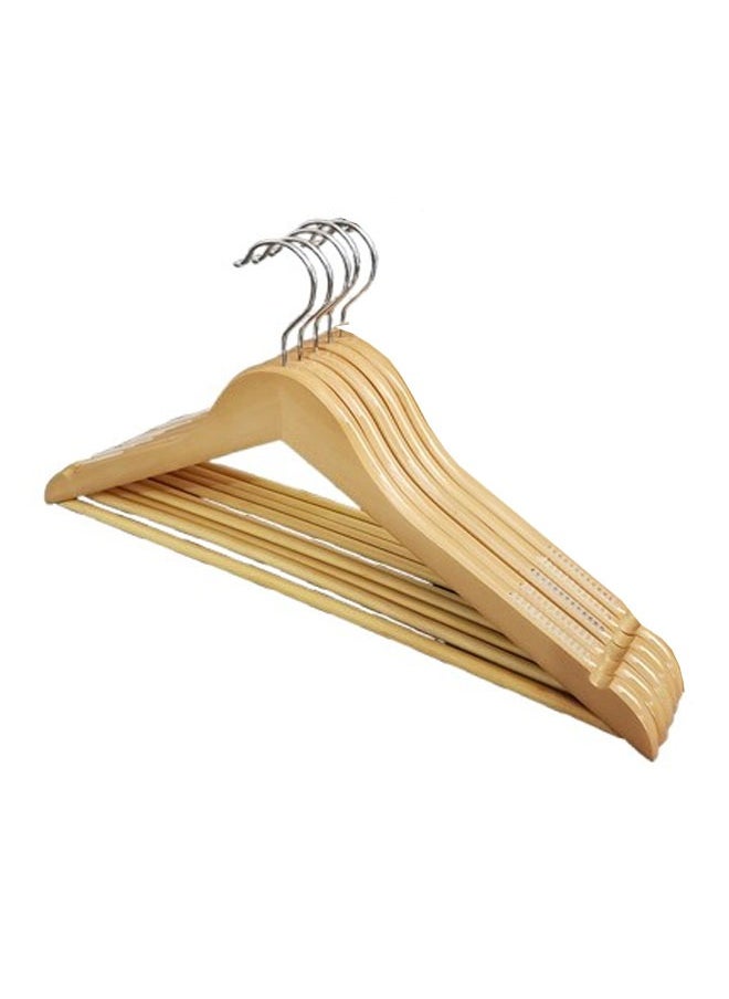 Pack of 5 Non-Slip Swivel Hook  Wooden Hangers With Rubber Grip - pzsku/ZD75258254496B3DC6963Z/45/_/1729844157/de15ac79-3ef0-4ccf-9d34-cf1cd5b2242a