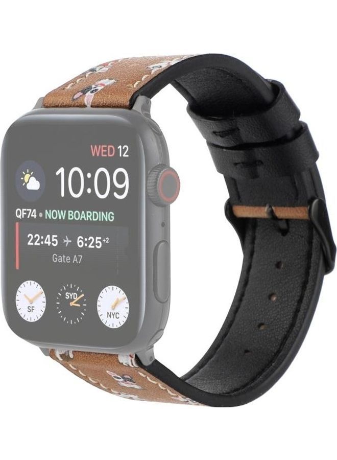 NIBEMINENT Printed Watch Strap For Apple Series 7 45mm/6 & SE 5 4 44mm/3 2 1 42mm(B) Multicolour - Image 1