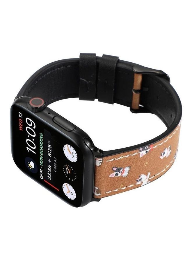 NIBEMINENT Printed Watch Strap For Apple Series 7 45mm/6 & SE 5 4 44mm/3 2 1 42mm(B) Multicolour - Image 5