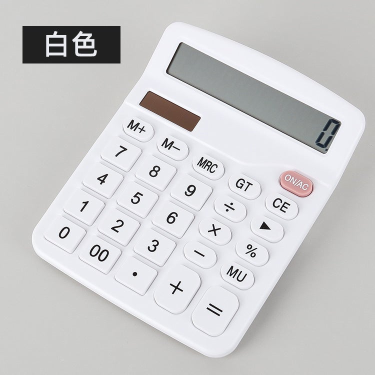 Real Solar Calculator 12-Bit Display Financial Office Student Calculator Business Calculator - Image 1