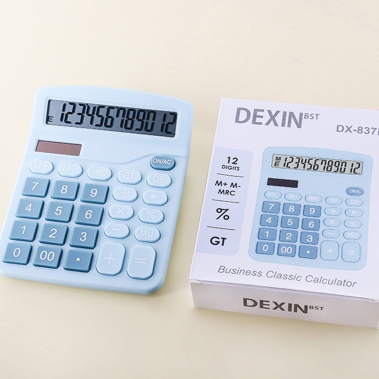 Real Solar Calculator 12-Bit Display Financial Office Student Calculator Business Calculator - Image 3