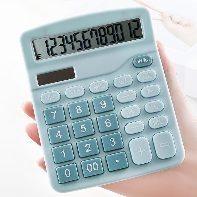 Real Solar Calculator 12-Bit Display Financial Office Student Calculator Business Calculator - Image 2