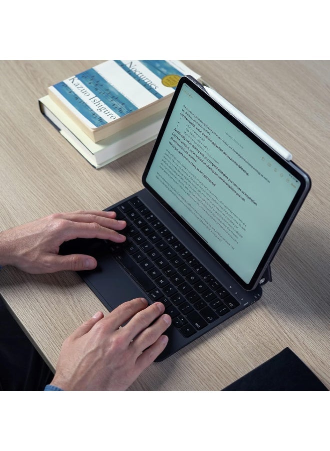 Magic Keyboard for iPad Pro 13 (M4) 2024, Bluetooth Magnetic Keyboard Case with Trackpad, USB Charging, Backlit (Black, iPad Pro 13 (M4) 2024) - Image 5