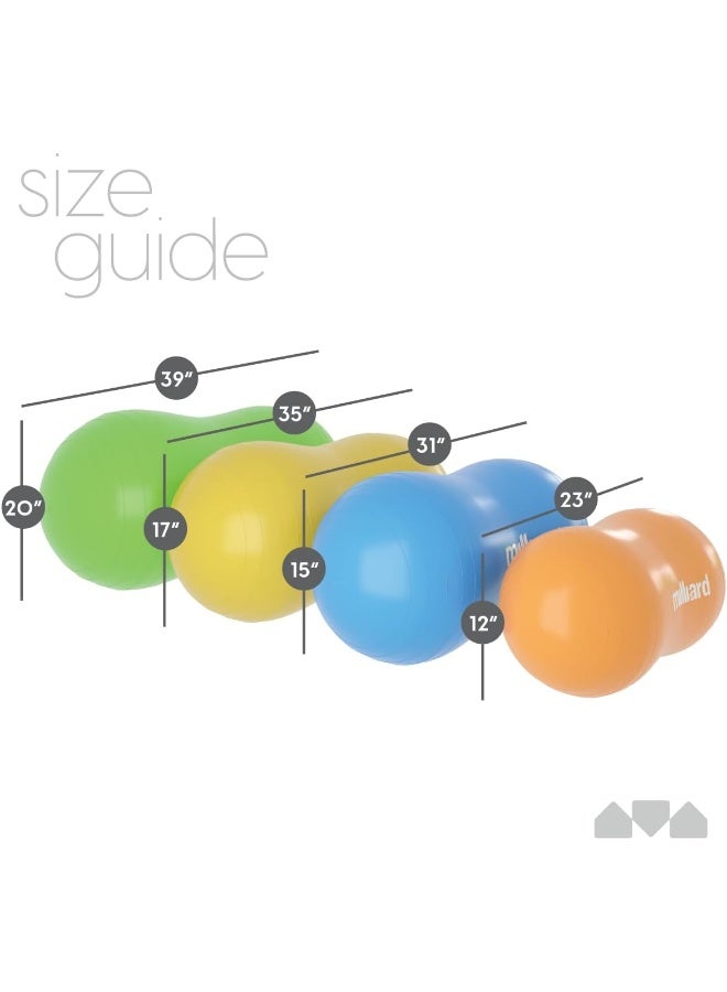 Milliard Peanut Ball Physio Roll for Exercise, Therapy, Labor, Birthing and Dog Training - Image 2