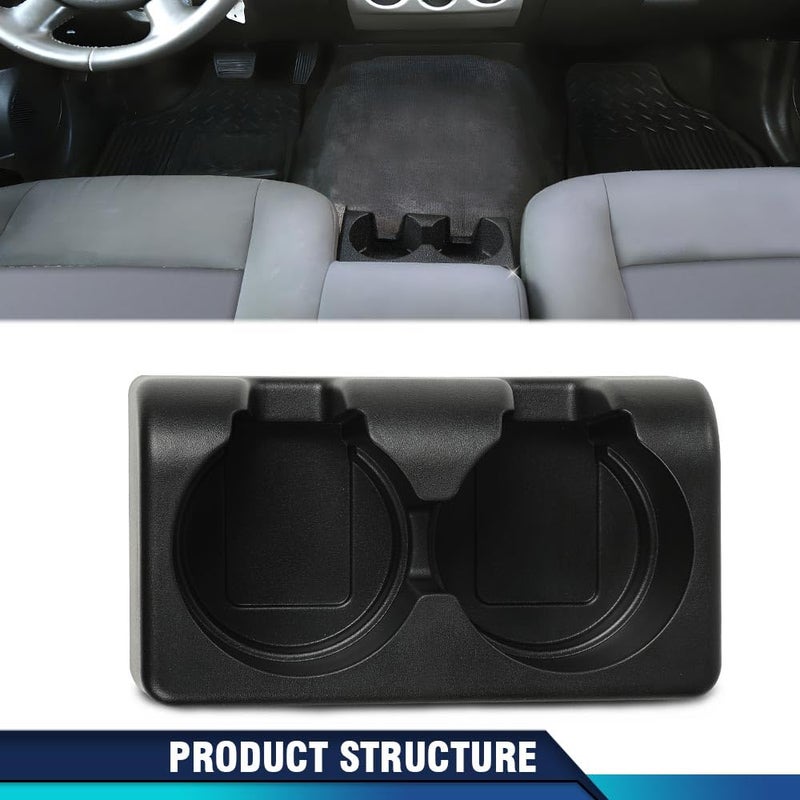 PIT66 Bench Seat Dual Cup Holder Center Console Insert Double Storage Front Rear Compatible with Chevy Colorado 2004-2012/Fit GMC Canyon 2004-2012 - Image 4