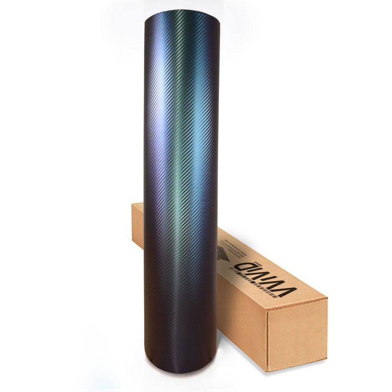 VViViD XPO Purple to Blue Chameleon Carbon Fiber Vinyl Wrap Roll wAirRelease Technology 12ft x 5ft