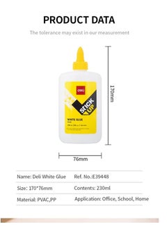 Deli Deli E39448 Deli White Glue Washable Glue E39448- 