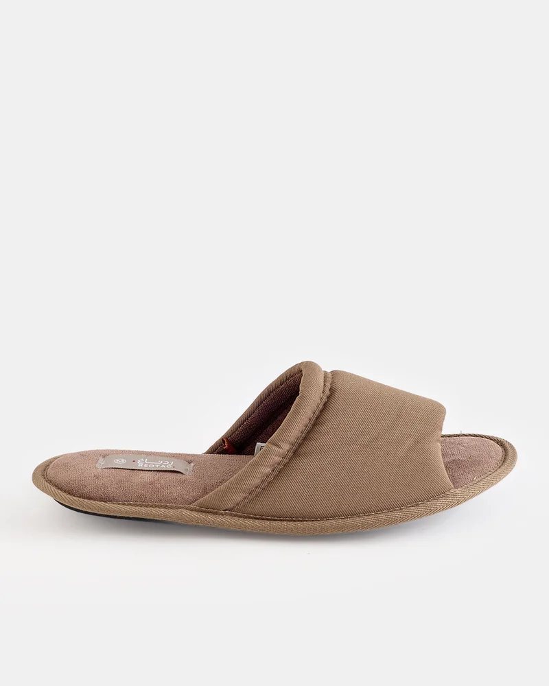 REDTAG Men Brown Plain Slippers