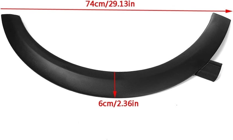 QASULER Car Wheel Eyebrow Arch Set for VW Golf MK3 - Image 2