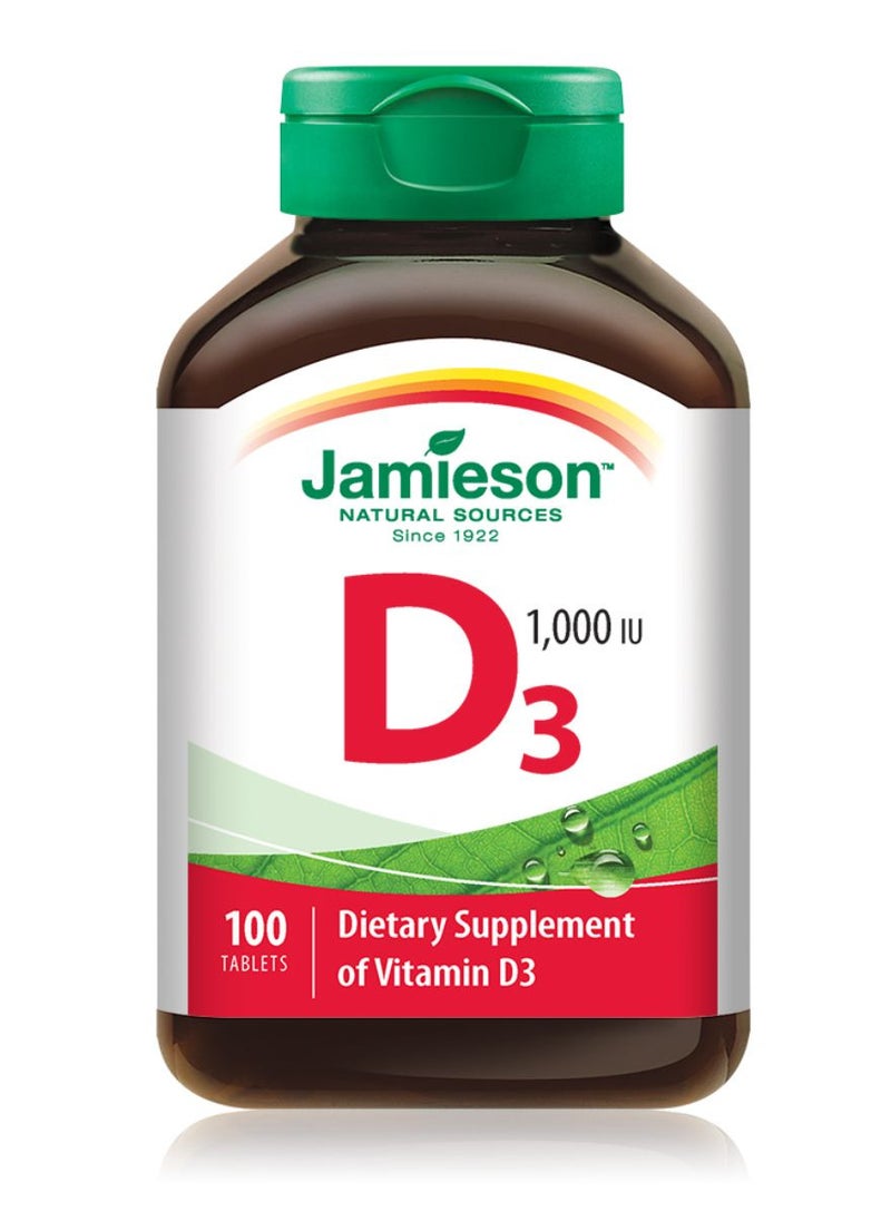 Jamieson Jamieson Vitamin D3 1000 IU 100 Tablets  - Image 1