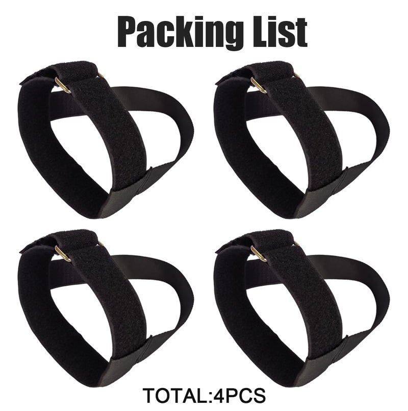 nsgglecher 4PCS Leg Exerciser Machine Pedal Straps, Leg Exerciser Traction Straps,Adults Seniors Sitting Fitness Home Office Sports Accessories - Image 4