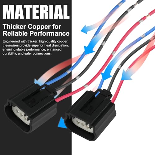 iBrightstar موصل سلكي أنثوي من iBrightstar H13 9008 H13LL H13ST H13XV مع محولات سيراميك عالية الحرارة - Image 4