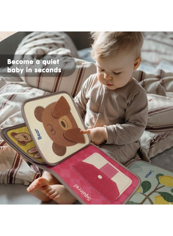 Busy Book for Toddlers, Felt Quiet Activity Books, Learning Develop Fine Motor Skills, for Toddlers 1-3 - Image 4