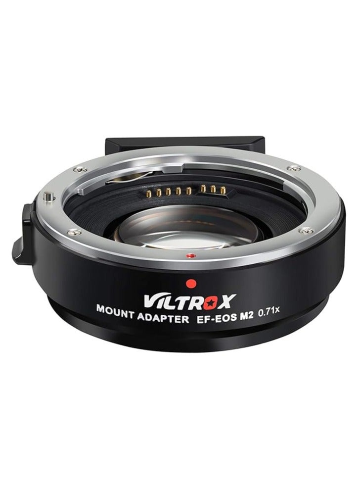 VILTROX EF-EOS M2 Auto Focus Lens Adapter 0.71x Reducer Speed Booster for Canon EF Mount Lens to Canon EF-M Mount Mirrorless Camera EOS M M2 M3 M5 M6 M10 M50 M100 - Image 4