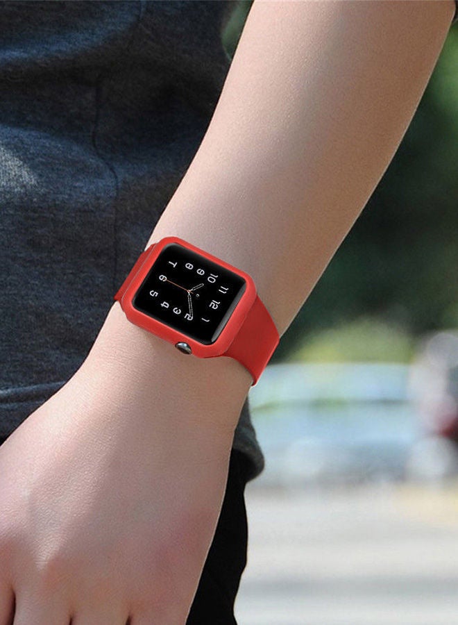 NIBEMINENT Protective Case For Apple Watch Series 4 40 mm/44 mm Red  - Image 5