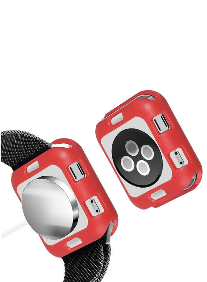 NIBEMINENT Protective Case For Apple Watch Series 4 40 mm/44 mm Red  - Image 4