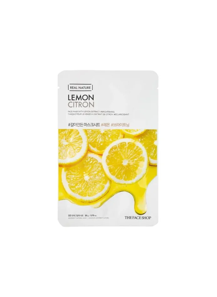 ذا فيس شوب THEFACESHOP REAL NATURE LEMON FACE MASK(GZ)